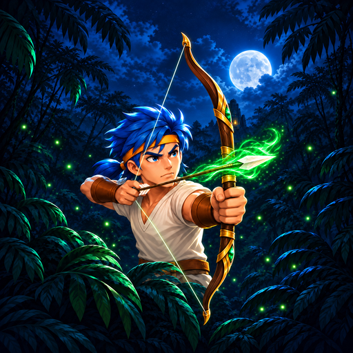 Jungle Hunt archer and gold bow icon